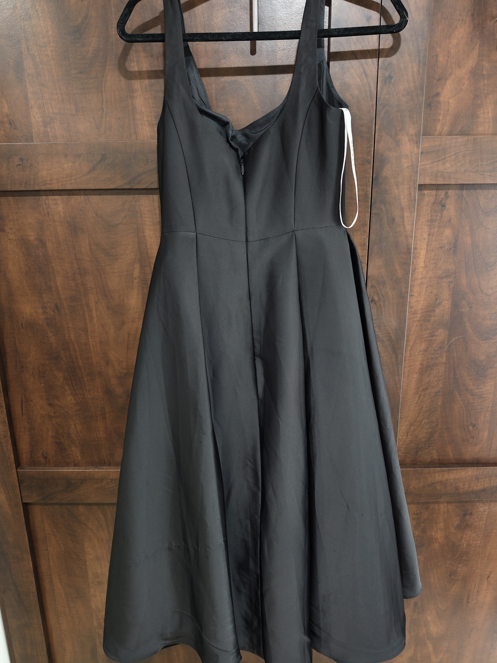 Olivia Black Pleated Midi Dress - Picture 5 of 6